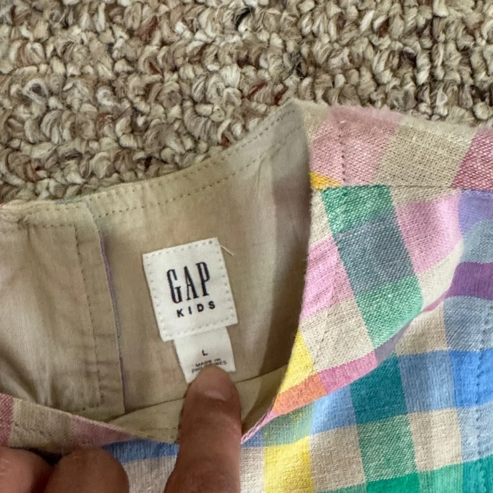 GAP Colorful Plaid Kids Dress- L